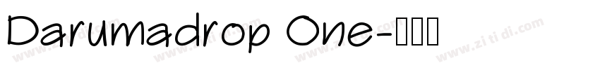 Darumadrop One字体转换